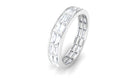 3 CT Cubic Zirconia Two Row Eternity Wedding Band Ring AAAA - Rosec Jewels