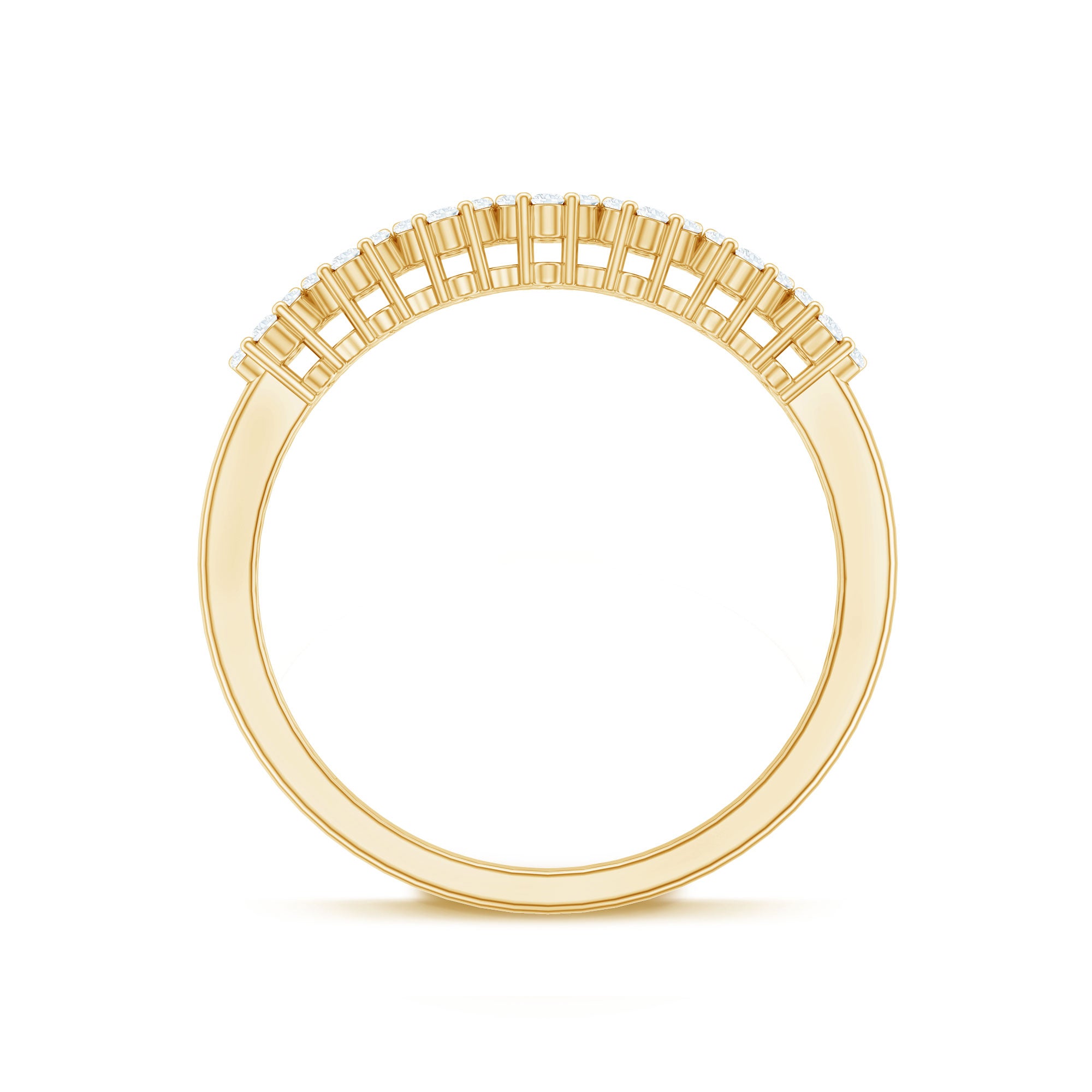 Certified Diamond Cluster Anniversary Ring Natural - ( HI-SI ) - Rosec Jewels