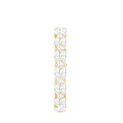 1.25 CT Marquise and Round Cut Zircon Full Eternity Ring AAAA - Rosec Jewels