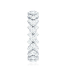 3.5 CT Zircon Cluster Eternity Ring in Prong Setting AAAA - Rosec Jewels