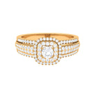 1 CT Statement Diamond Engagement Ring Diamond - ( HI-SI ) - Color and Clarity - Rosec Jewels