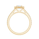 Classic Moissanite Halo Engagement Ring for Women D-VS1 - Rosec Jewels