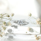 Brilliant Cut Solitaire Moissanite 2 CT Engagement Ring with Certificate D-VS1 - Rosec Jewels