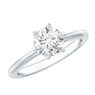 Certified 1 CT Moissanite Round Solitaire Engagement Ring D-VS1 - Rosec Jewels