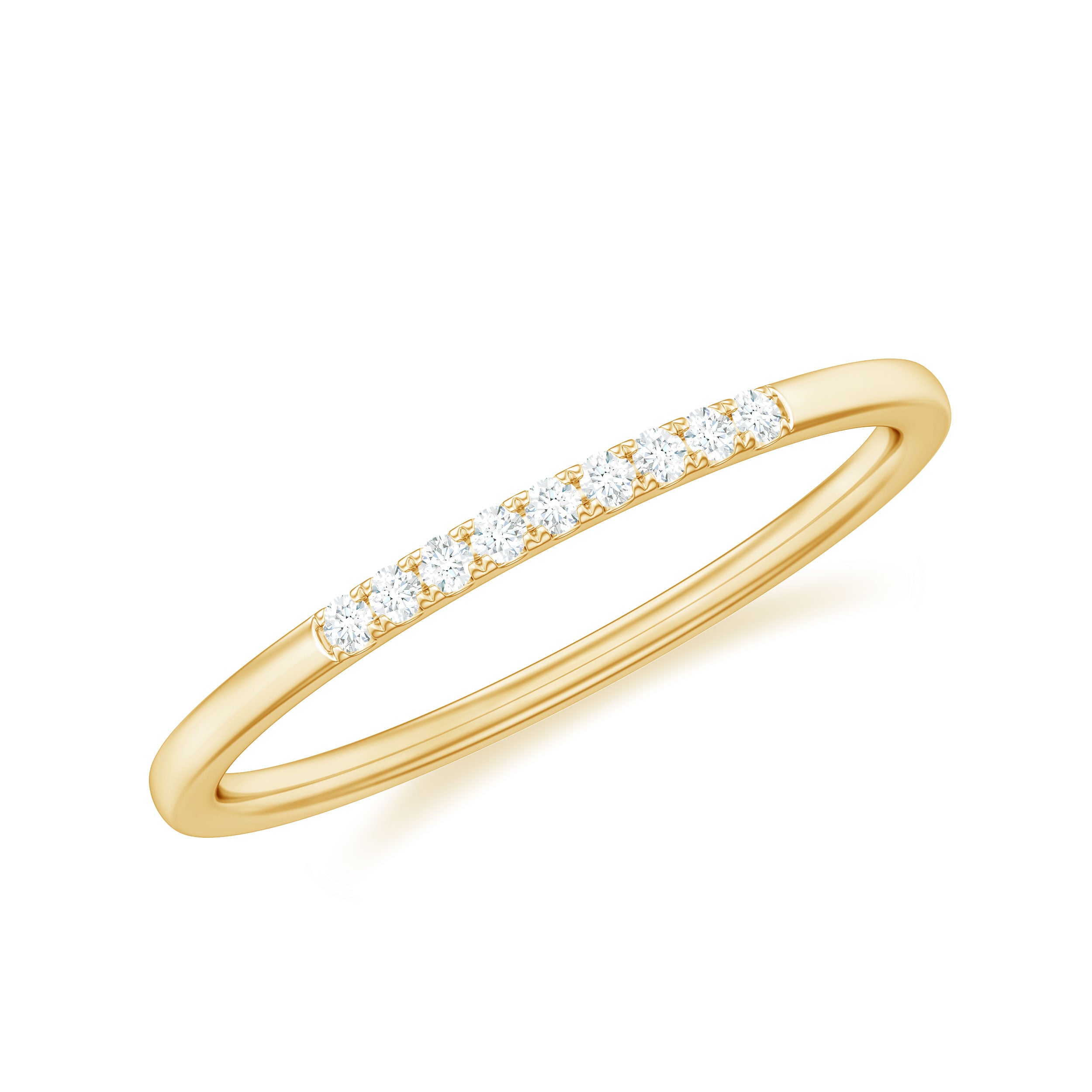 Rosec Jewels-Minimalist Diamond Stackable Ring for Women