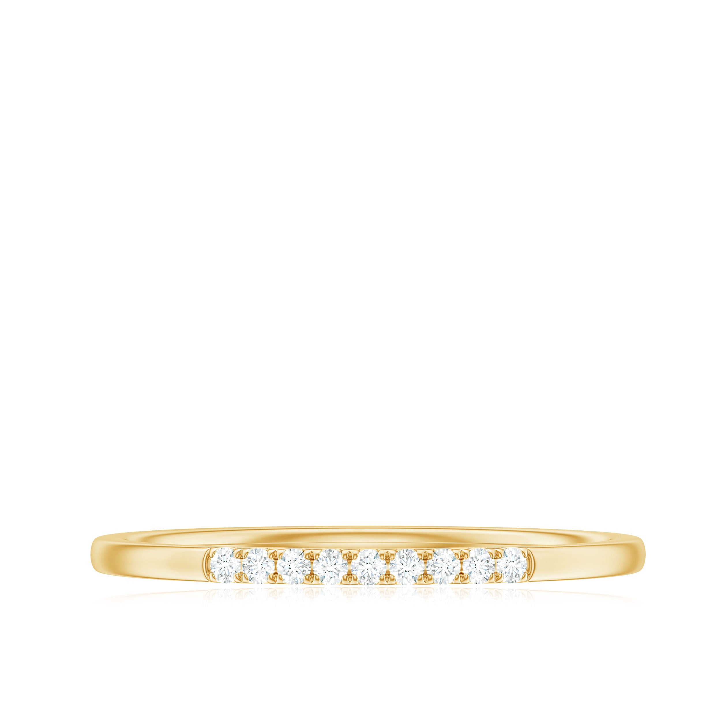 Rosec Jewels-Minimalist Diamond Stackable Ring for Women