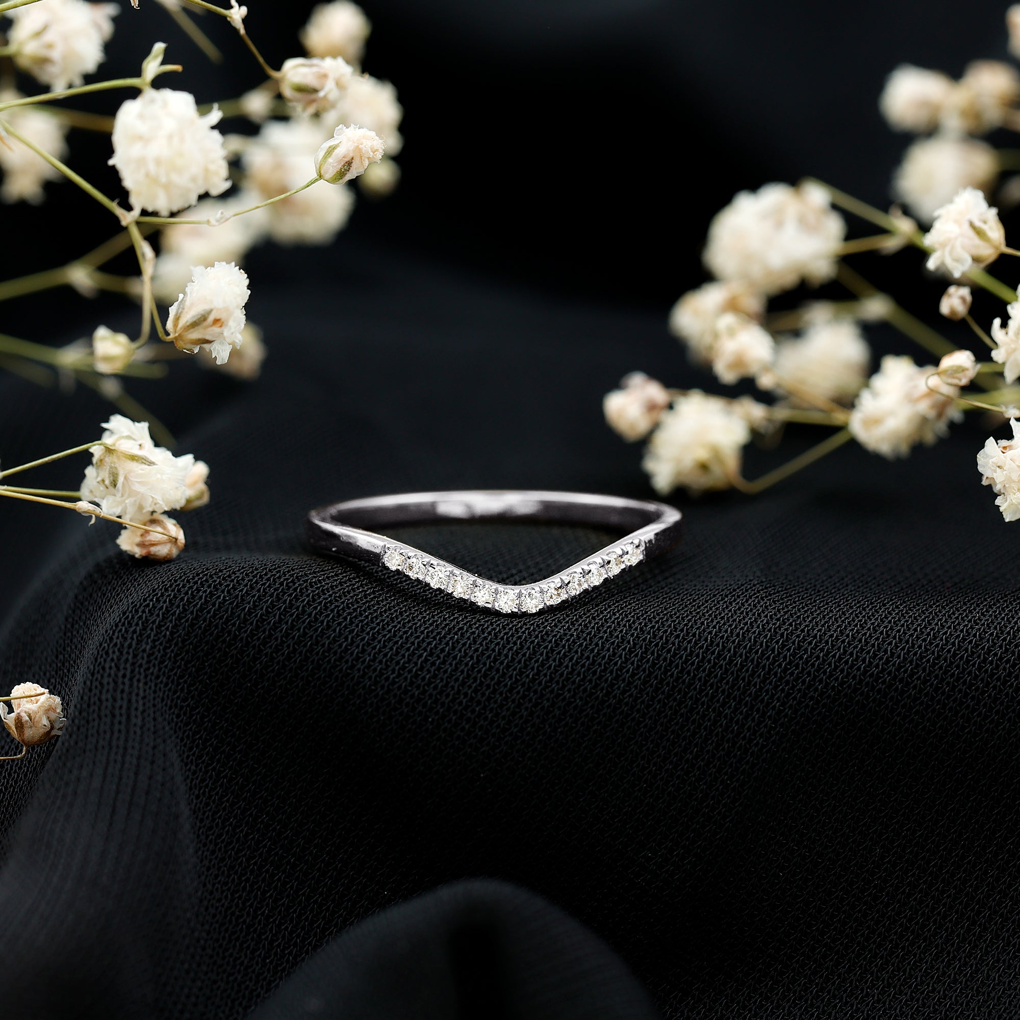 Rosec Jewels-Diamond Curved Enhancer Ring