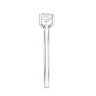 Certified 6 MM Moissanite Solitaire Promise Ring for Her D-VS1 - Rosec Jewels