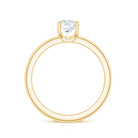 Certified 6 MM Moissanite Solitaire Promise Ring for Her D-VS1 - Rosec Jewels