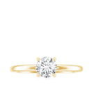 Certified 6 MM Moissanite Solitaire Promise Ring for Her D-VS1 - Rosec Jewels