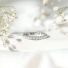 Brilliant Cut Moissanite Eternity Wedding Ring for Women D-VS1 - Rosec Jewels