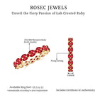 Rosec Jewels-Marquise and Round Cut Created Ruby Contemporary Eternity Ring