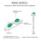 Rosec Jewels-Natural Pear Emerald and Diamond Infinity Promise Ring