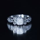 1.7 Carat Lab Grown Diamond Cushion Engagement Ring Lab - ( EF-VS ) - Rosec Jewels
