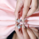 Rosec Jewels-Princess Cut Lab Grown Diamond Bridal Ring Set