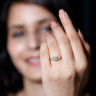 Rosec Jewels-Halo Style Lab Grown Diamond Nature Engagement Ring