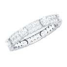 Rosec Jewels-Full Eternity Lab Grown Diamond Wedding Band For Women