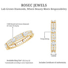 Full Eternity Lab Grown Diamond Wedding Band For Women Lab - ( EF-VS ) - Rosec Jewels