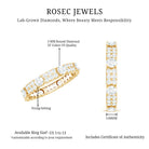 Rosec Jewels-Full Eternity Lab Grown Diamond Wedding Band For Women