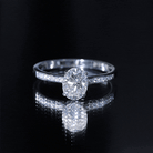 Certified 7X9 MM Lab Grown Diamond Oval Engagement Ring Lab - ( EF-VS ) - Rosec Jewels