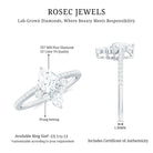 Rosec Jewels-Lab Grown Diamond Unique Engagement Ring with Side Stones