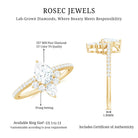 Rosec Jewels-Lab Grown Diamond Unique Engagement Ring with Side Stones