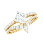 Rosec Jewels-Lab Created Diamond Princess Cut Engagement Ring With Enhancer