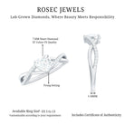 Rosec Jewels-Lab Created Diamond Heart Crossover Engagement Ring