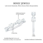 Rosec Jewels-Lab Grown Diamond Stackable Eternity Ring For Women