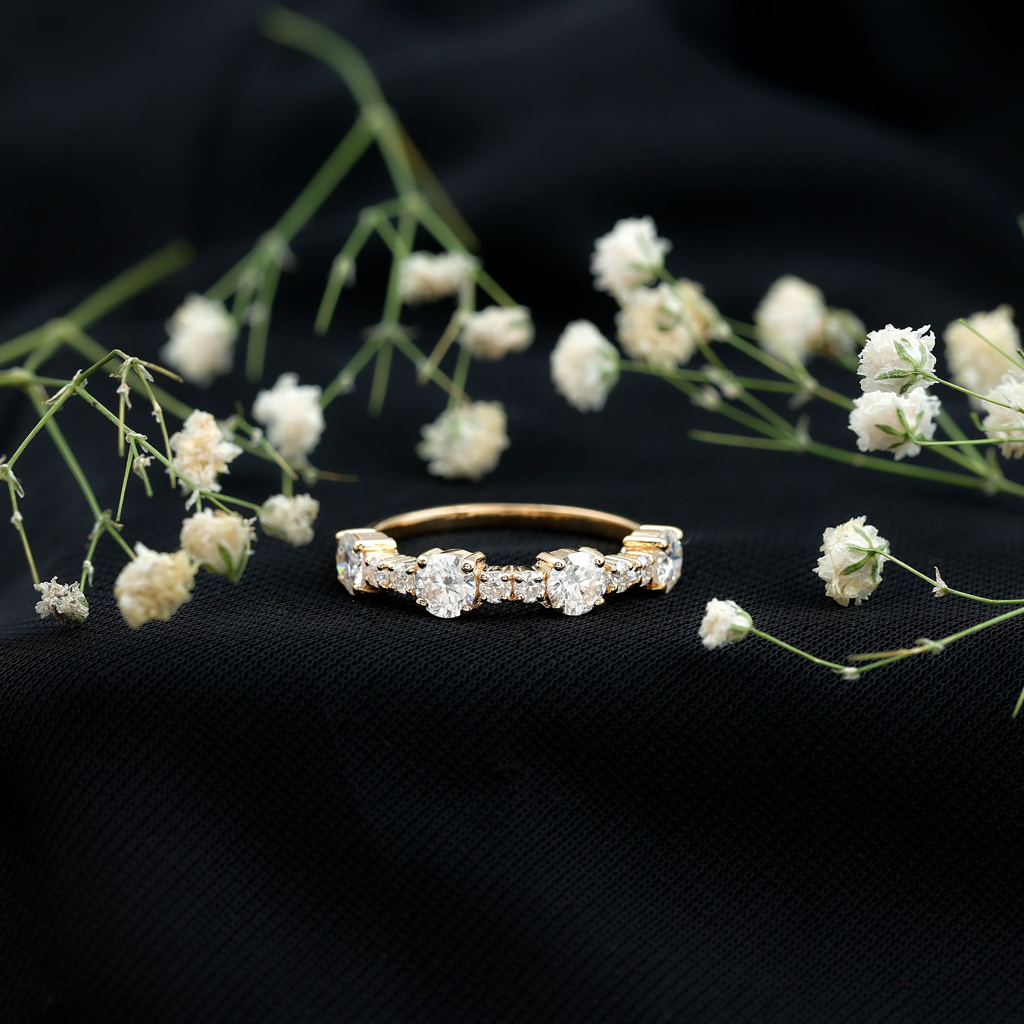 Rosec Jewels-Lab Grown Diamond Stackable Eternity Ring For Women