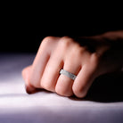 Rosec Jewels-Certified Lab Grown Diamond 3 Row Wedding Band