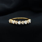 Rosec Jewels-Brilliant Cut Lab Grown Diamond Heart Wedding Band Ring