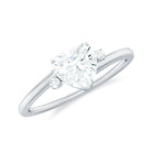 Rosec Jewels-7 mm Heart Lab Grown Diamond Proposal Ring For Her