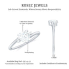 Rosec Jewels-7 mm Heart Lab Grown Diamond Proposal Ring For Her