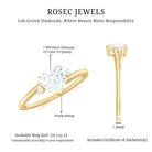 Rosec Jewels-7 mm Heart Lab Grown Diamond Proposal Ring For Her