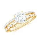Rosec Jewels-Brilliant Cut Lab Grown Diamond Designer Engagement Ring