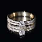 Rosec Jewels-Certified Lab Created Diamond Wedding Ring Set For Bride