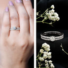 Rosec Jewels-Certified Lab Created Diamond Wedding Ring Set For Bride