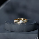 Rosec Jewels-Certified Lab Created Diamond Wedding Ring Set For Bride