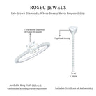 Rosec Jewels-Round Brilliant Cut Lab Grown Diamond Promise Ring with Side Stones