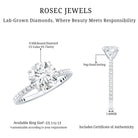 Brilliant Cut 2 Carat Lab Grown Diamond Solitaire Engagement Ring Lab - ( EF-VS ) - Rosec Jewels
