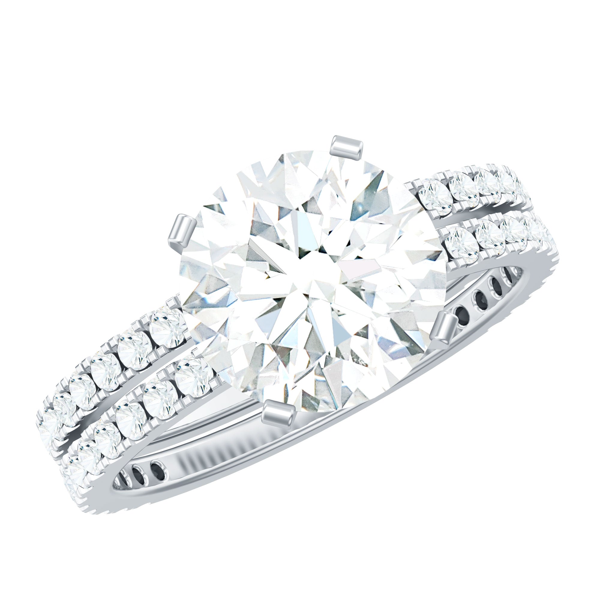 Rosec Jewels-Lab Grown Diamond Wedding Ring Set with Certificate