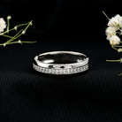 Certified Lab Grown Diamond Mens Wedding Band Lab - ( EF-VS ) - Rosec Jewels