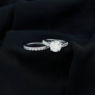 Rosec Jewels-Certified 8 mm Round Lab Grown Diamond Wedding Engagement Ring Set
