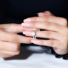 Rosec Jewels-Certified 8 mm Round Lab Grown Diamond Wedding Engagement Ring Set