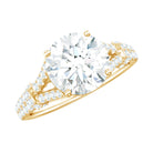 Rosec Jewels-Certified Brilliant Cut Diamond Split Shank Engagement Ring