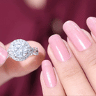 Lab Created Diamond Criss Cross Engagement Ring For Women Lab - ( EF-VS ) - Rosec Jewels