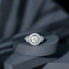 Rosec Jewels-Round Cut Diamond Antique Looking Engagement Ring