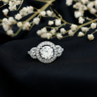 Rosec Jewels-Round Cut Diamond Antique Looking Engagement Ring