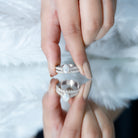 Rosec Jewels-Pear Cut 6X8 MM Lab Grown Diamond Marriage Ring Set for Women